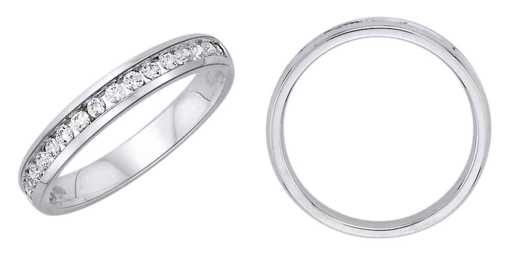 18k Full Diamond Eternity Band 2.99g