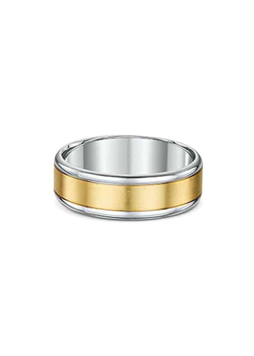 22k Two Tone Mens Ring 10g