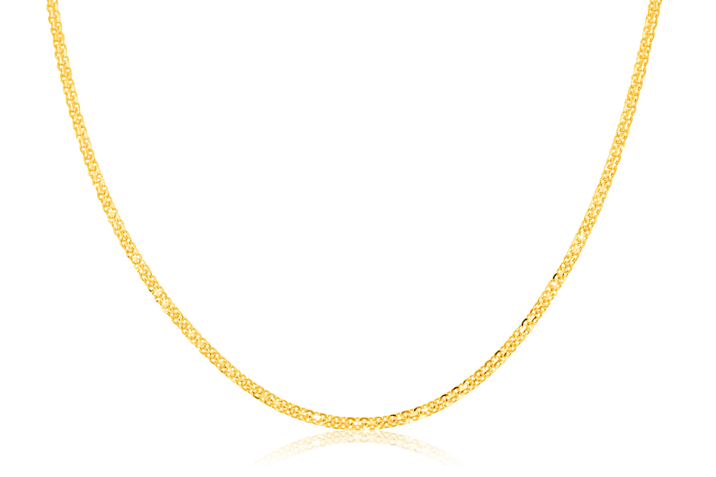 22k Flat Gold Chain 4.46g-45cm