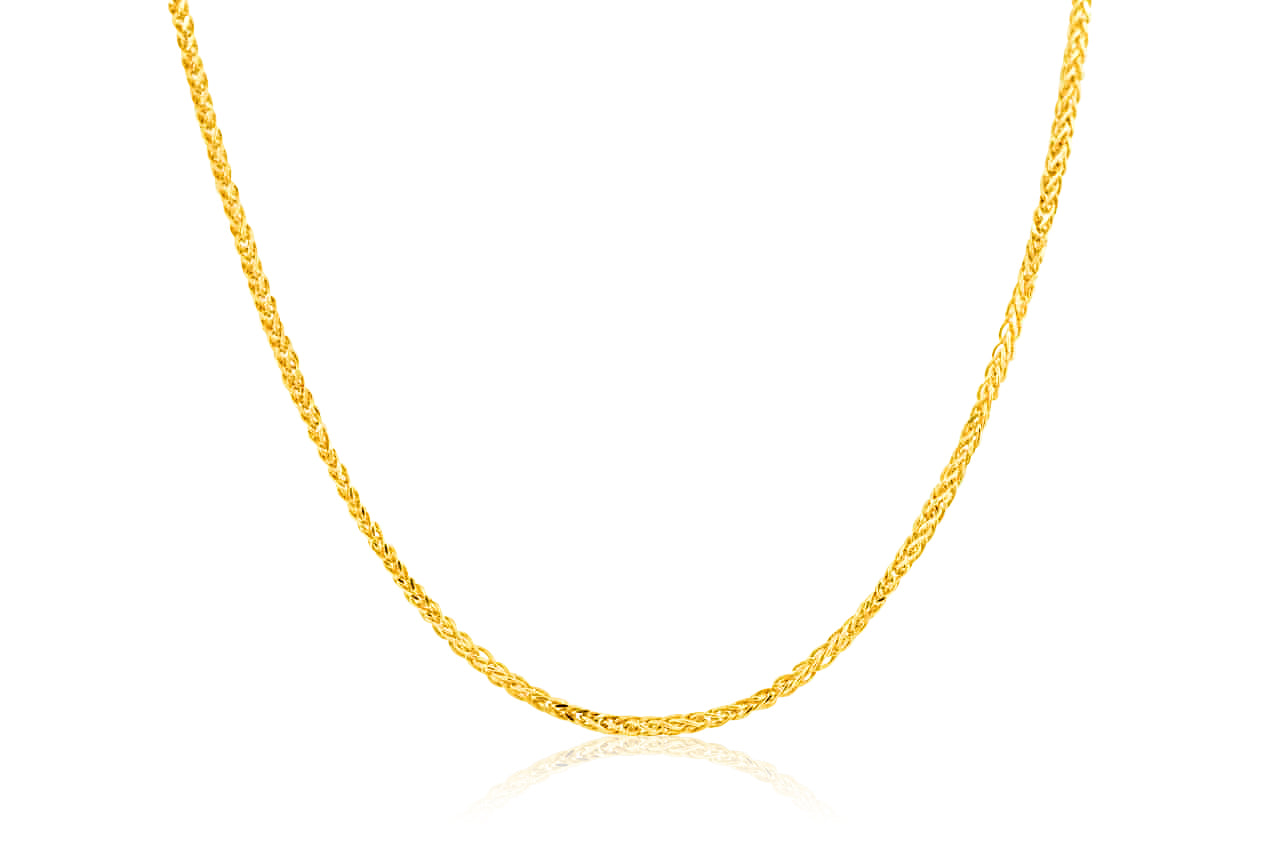 22k Wheat Chain 4.98g-45cm