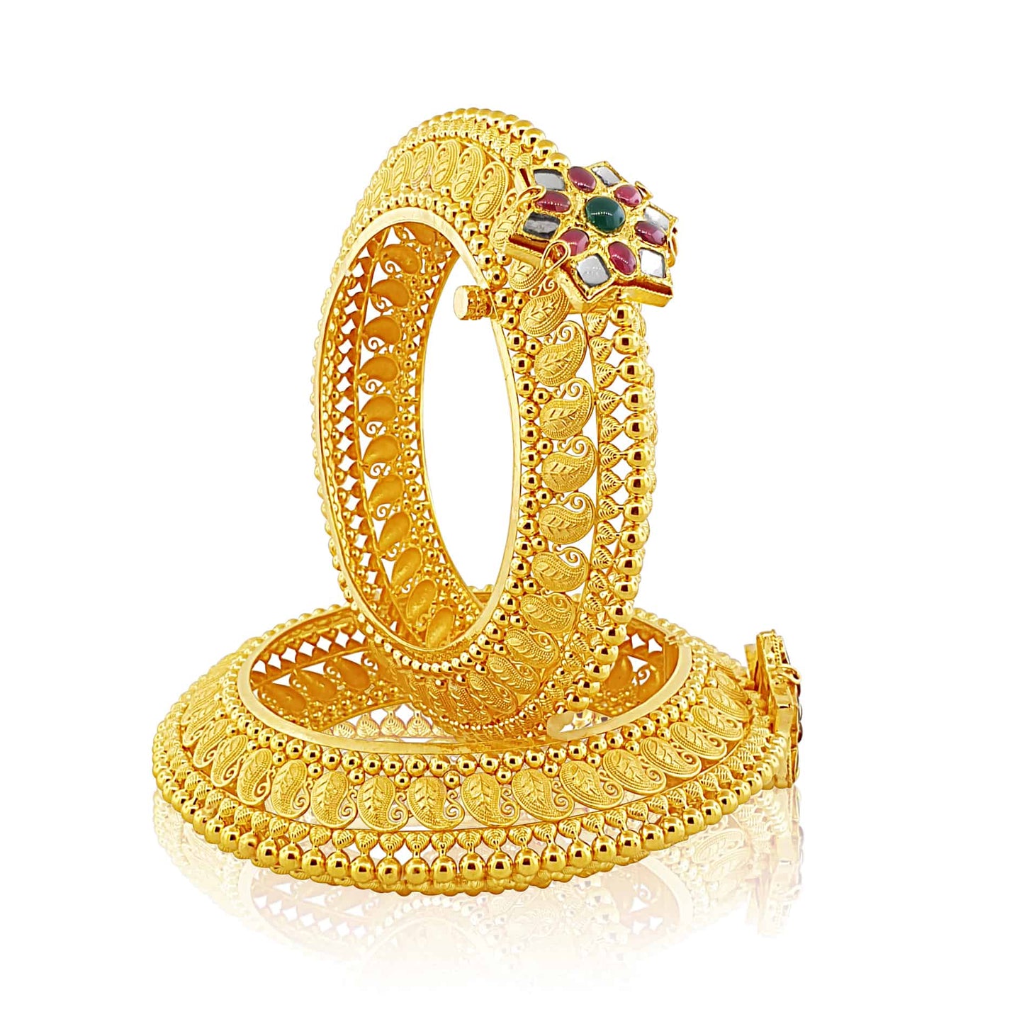 22k Mango Filigree Design Bangle 130g