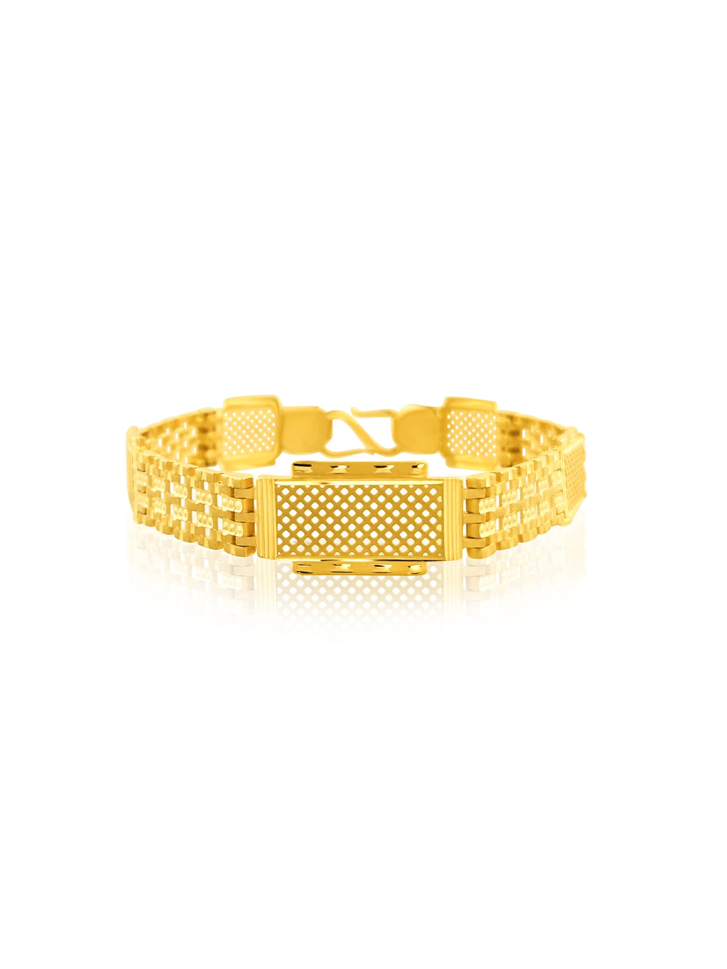 22k Mesh Design Mens Bracelet 21.79g - 19cm