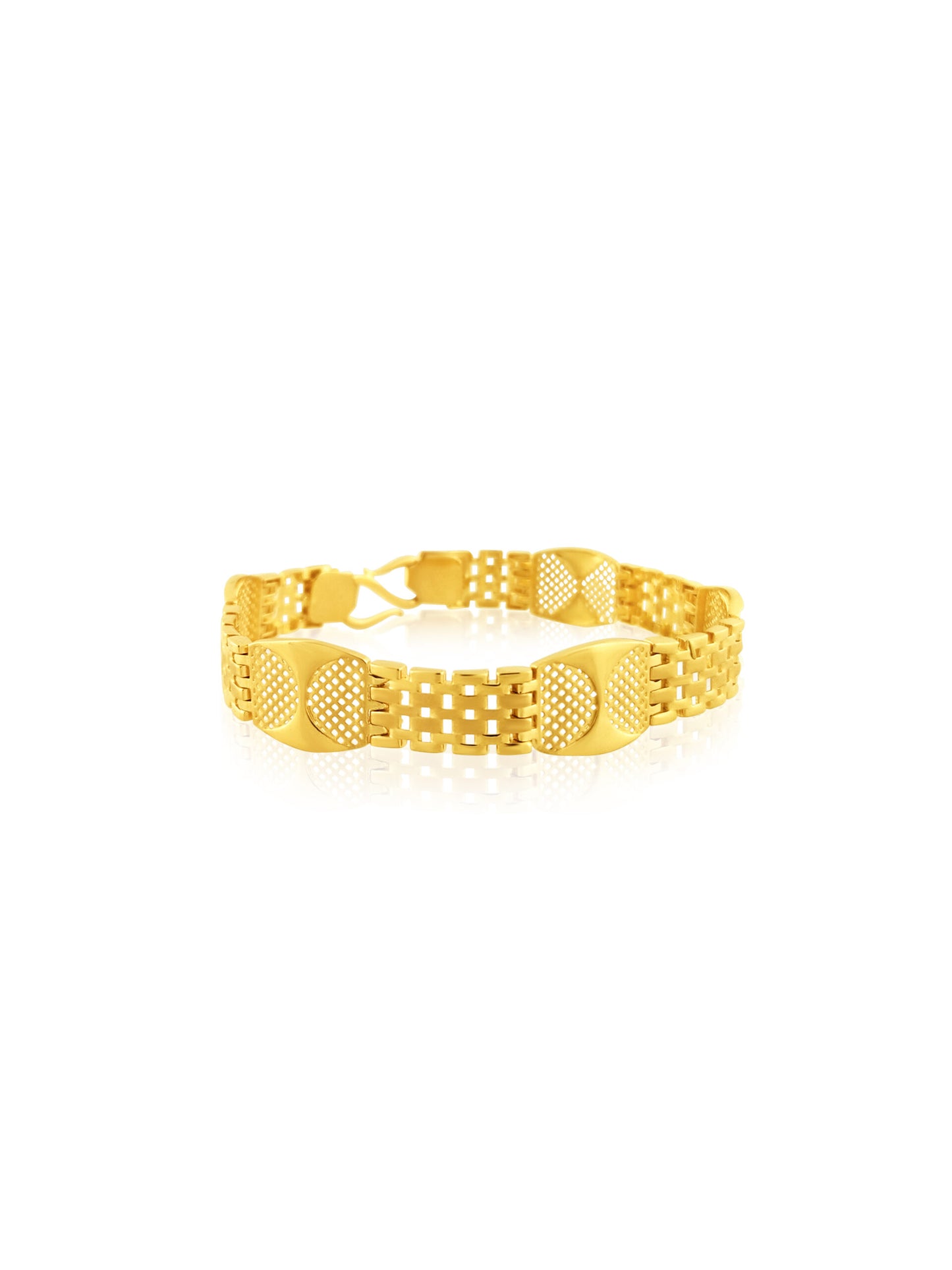 22k Stylish Mesh Design Bracelet 21.79g