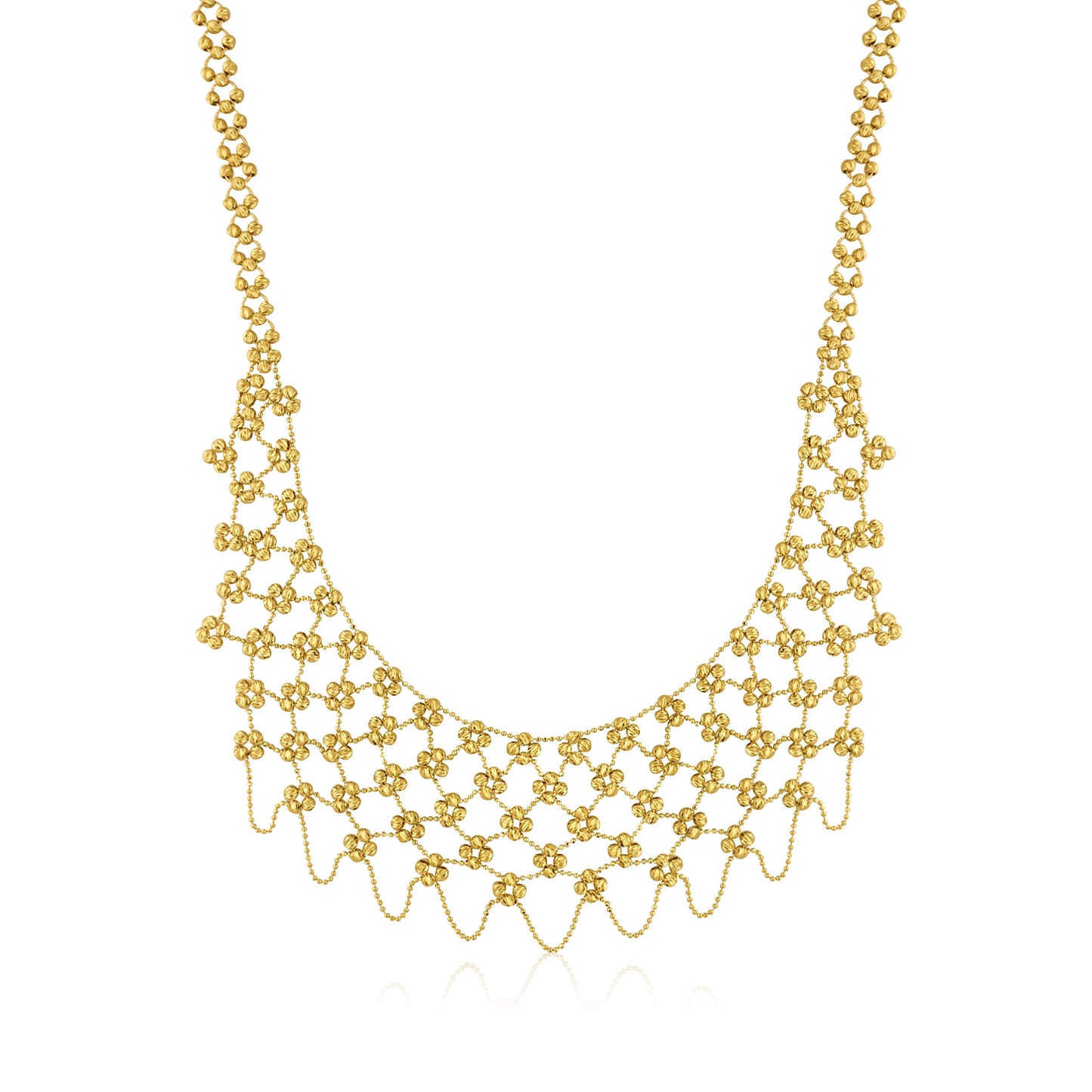 22k Draped Floral Detail Set 70g