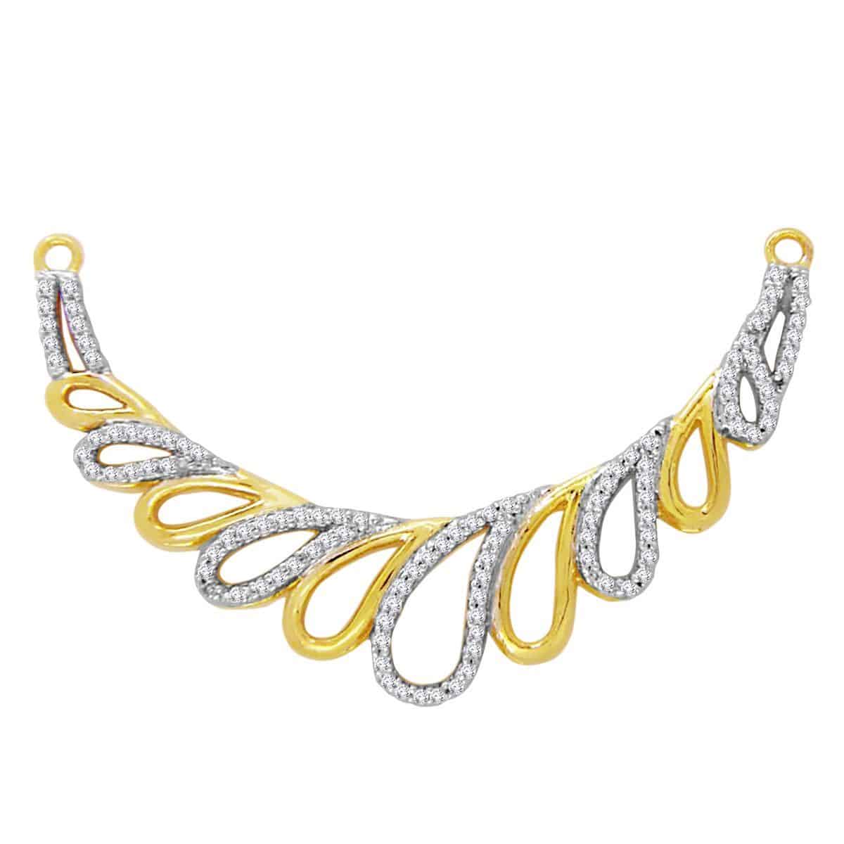 18k Tear Drop Design Wide Diamond Pendant 6.06g