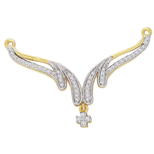 18k Diamond Tear Drop Pendant 4.56g