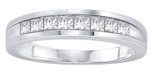 18k Princess Cut Diamond Band 3.58g