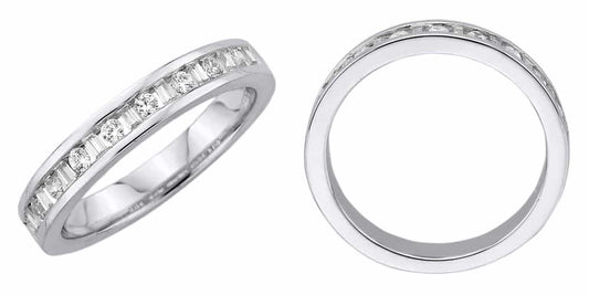 18k Baguette Round Diamond Ring 4.03g