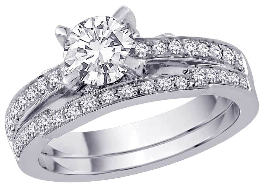 18k Diamond Bridal Set 5.65g