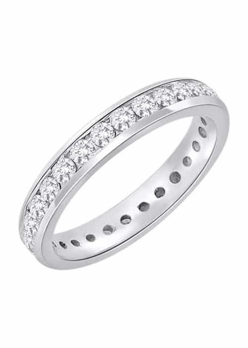 18k Full Diamond Eternity Band 3.10g