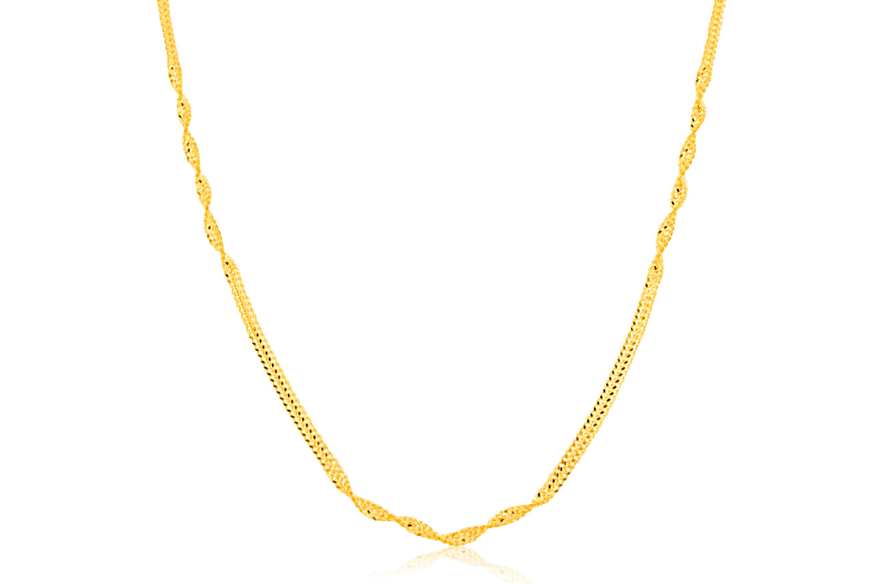 22k Singapore Style Chain 4.17g-45cm