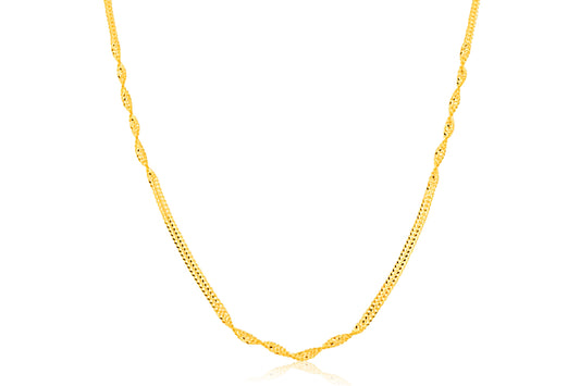 22k Singapore Style Chain 4.17g-45cm