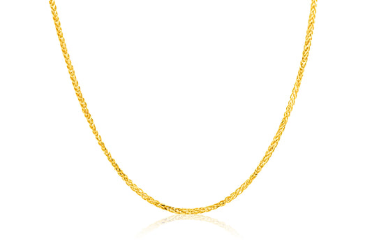 22k Wheat Chain 4.98g-45cm