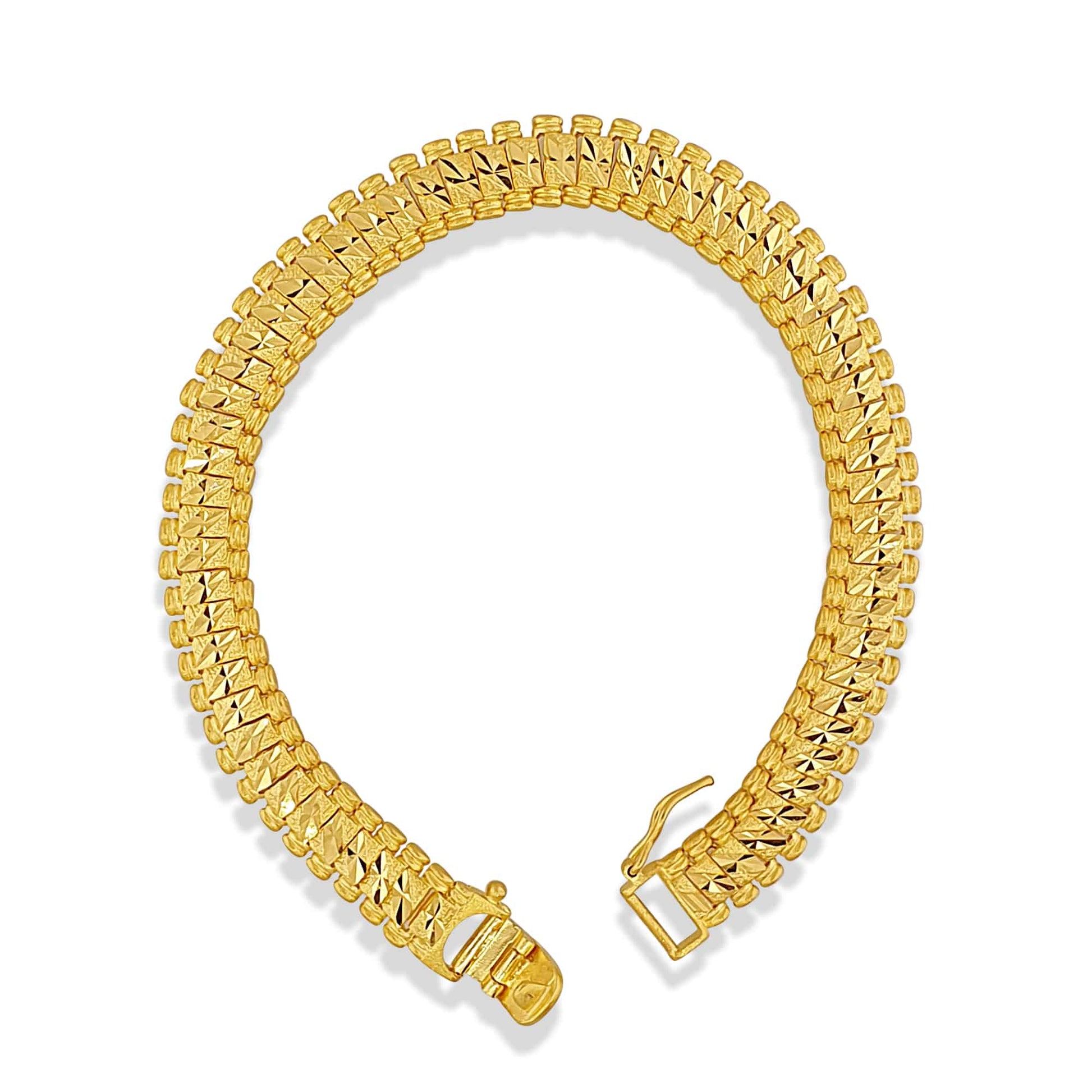 22k Mens Snake Bracelet 31.8g