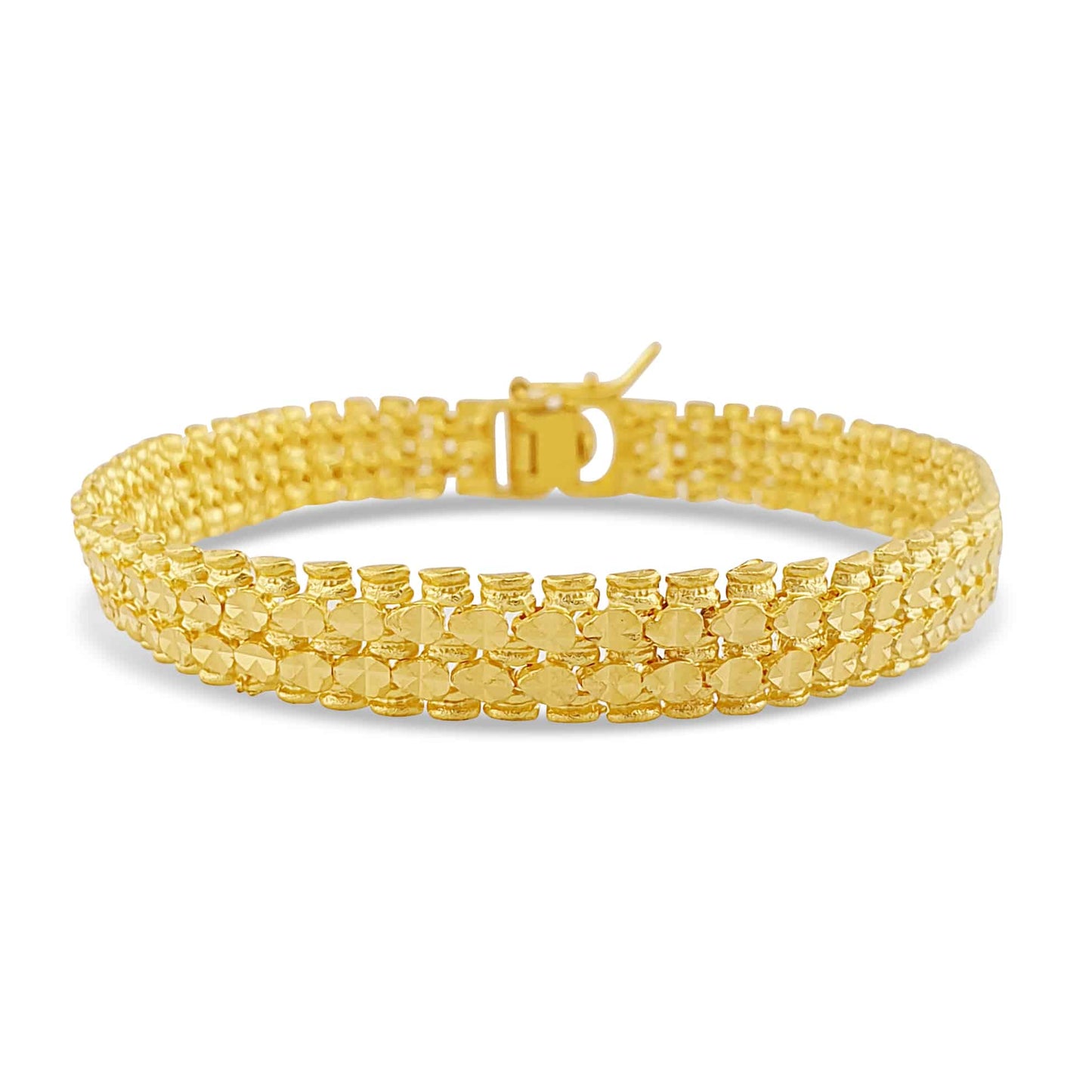 22k Snake Style Mens Bracelet 24g