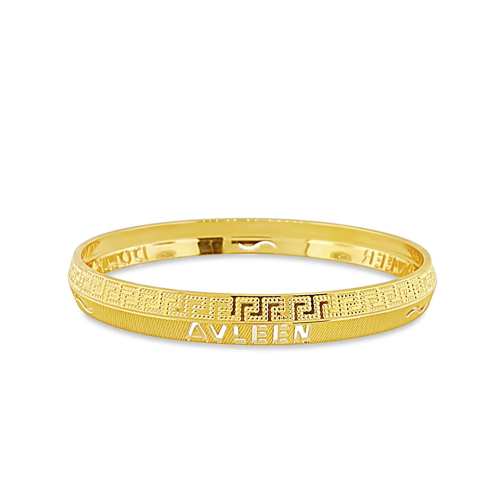 Personalised 22k Gold Kada Bangle For Men 45g