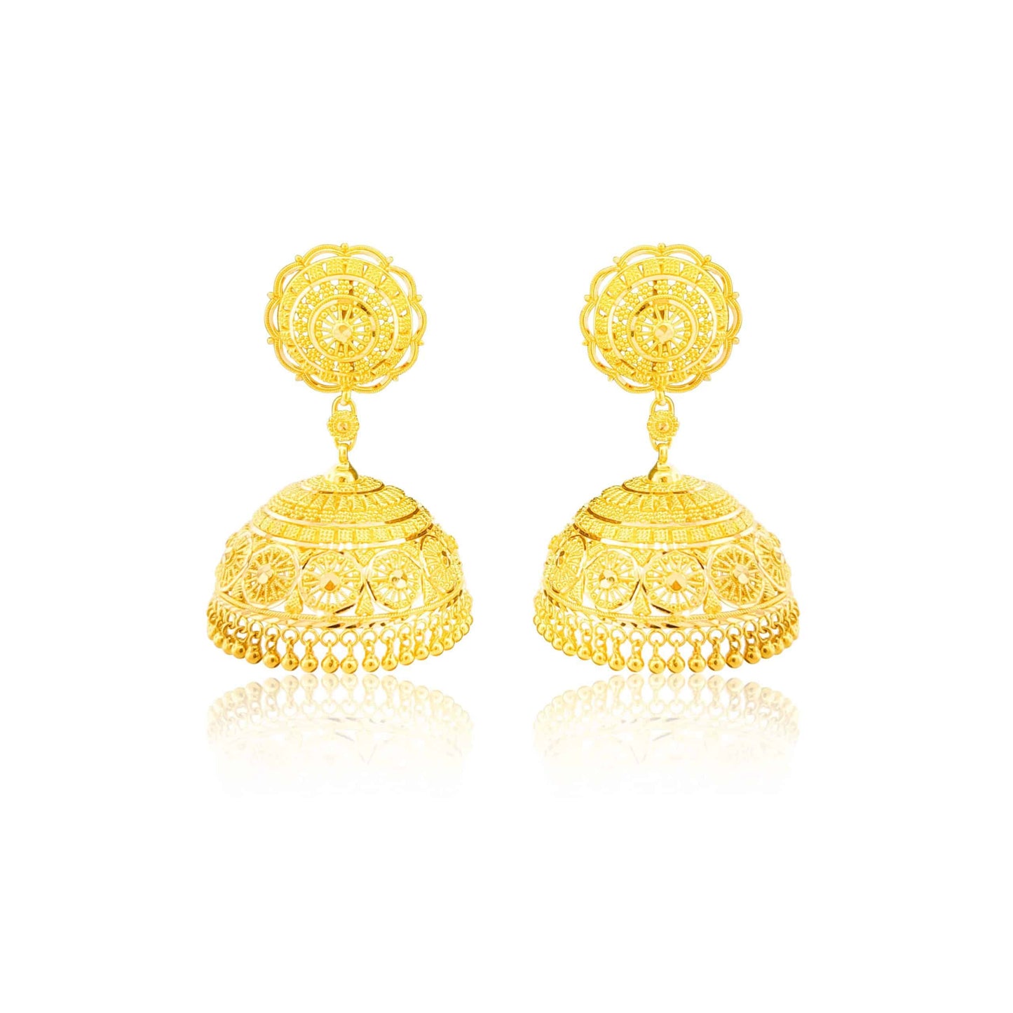 22k Fancy Jhumka Earrings 32.89g