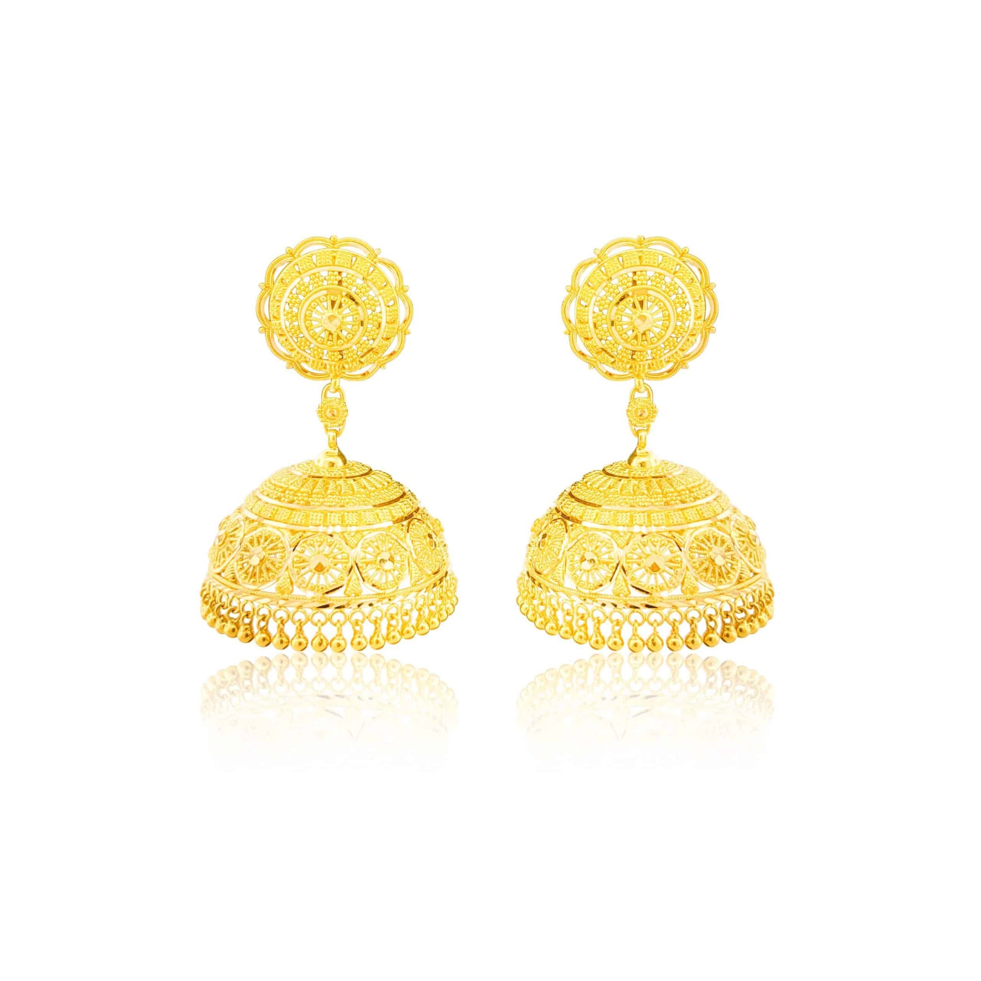 22k Fancy Jhumka Earrings 32.89g