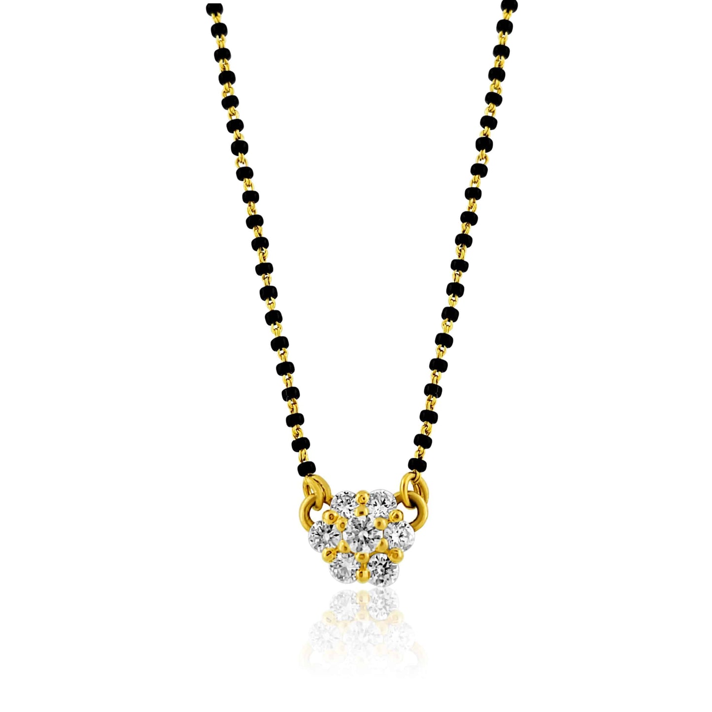 22k Petite Cubic Zirconia Mangalsutra 6.1g
