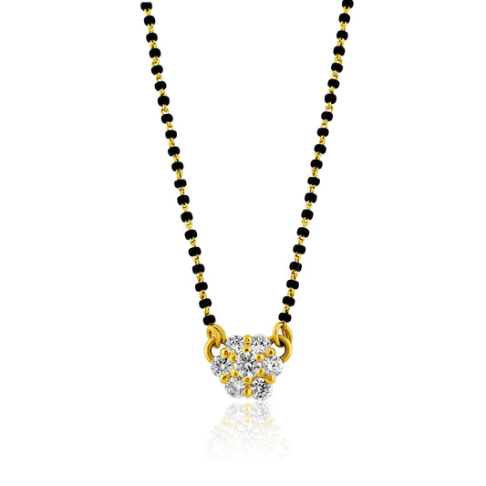 22k Petite Cubic Zirconia Mangalsutra 6.1g