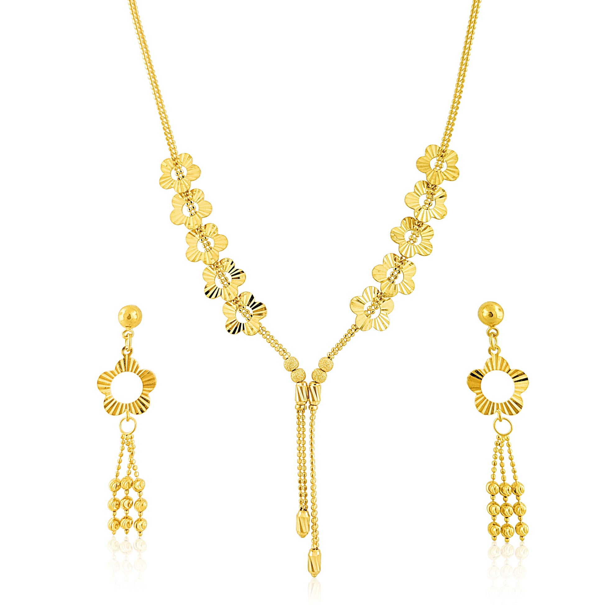 22k Flower Lightweight Set 12.64g