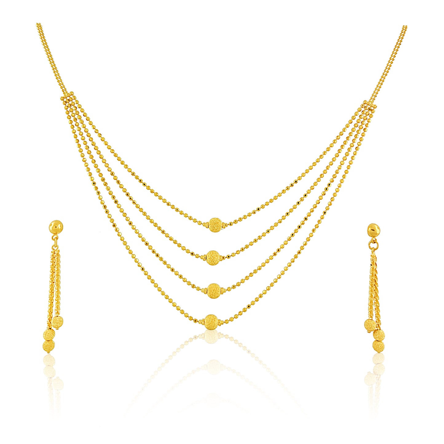 22k Layered Ball Detailed Set 17.69g