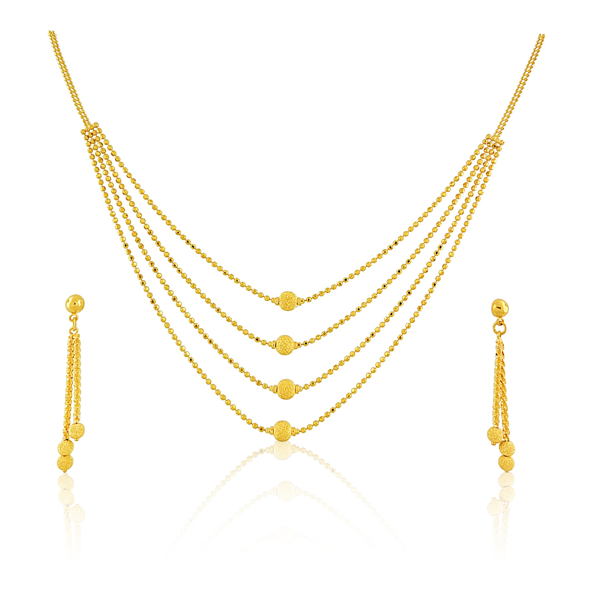 22k Layered Ball Detailed Set 17.69g