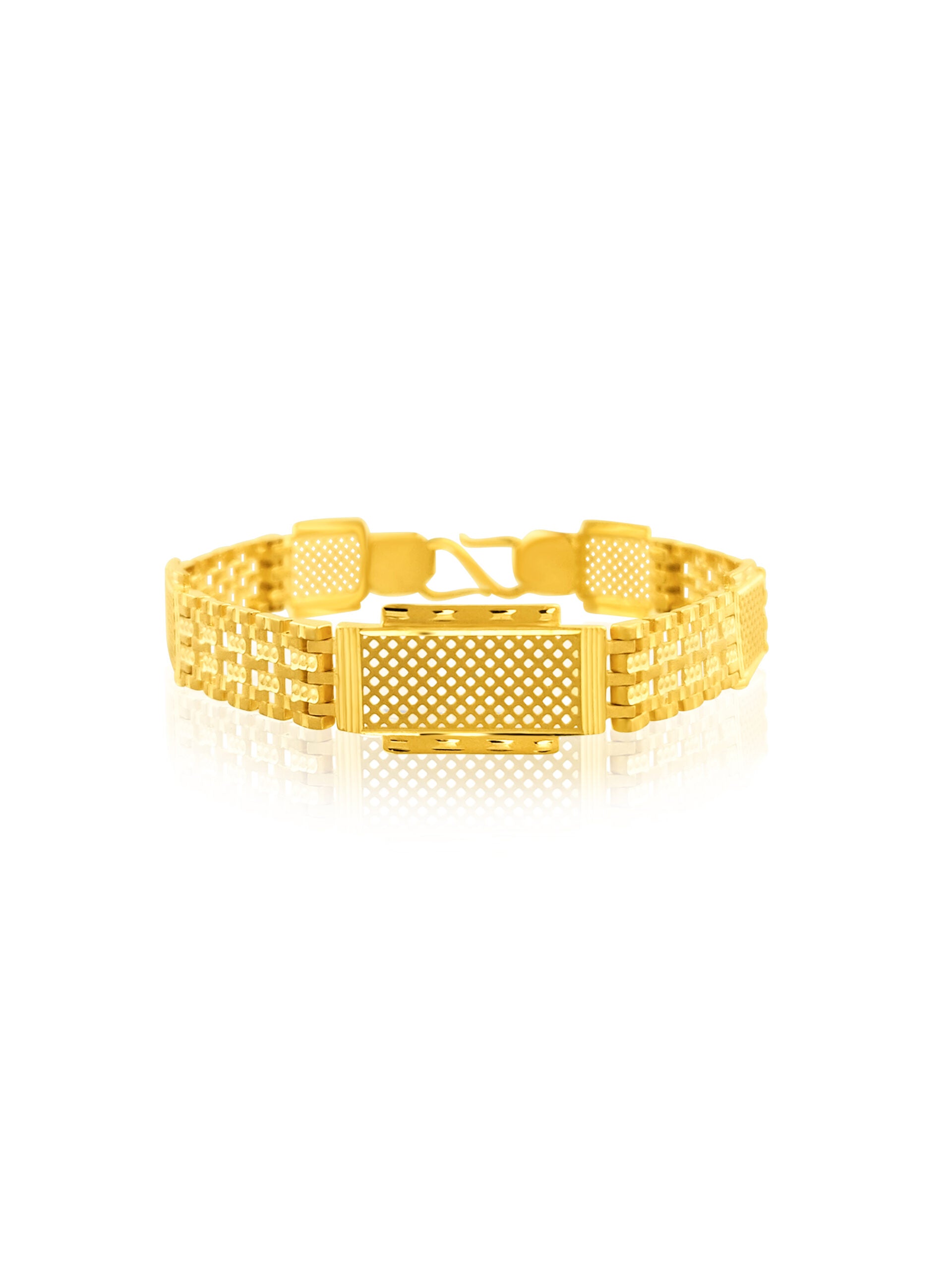 22k Mesh Design Mens Bracelet 21.79g - 19cm