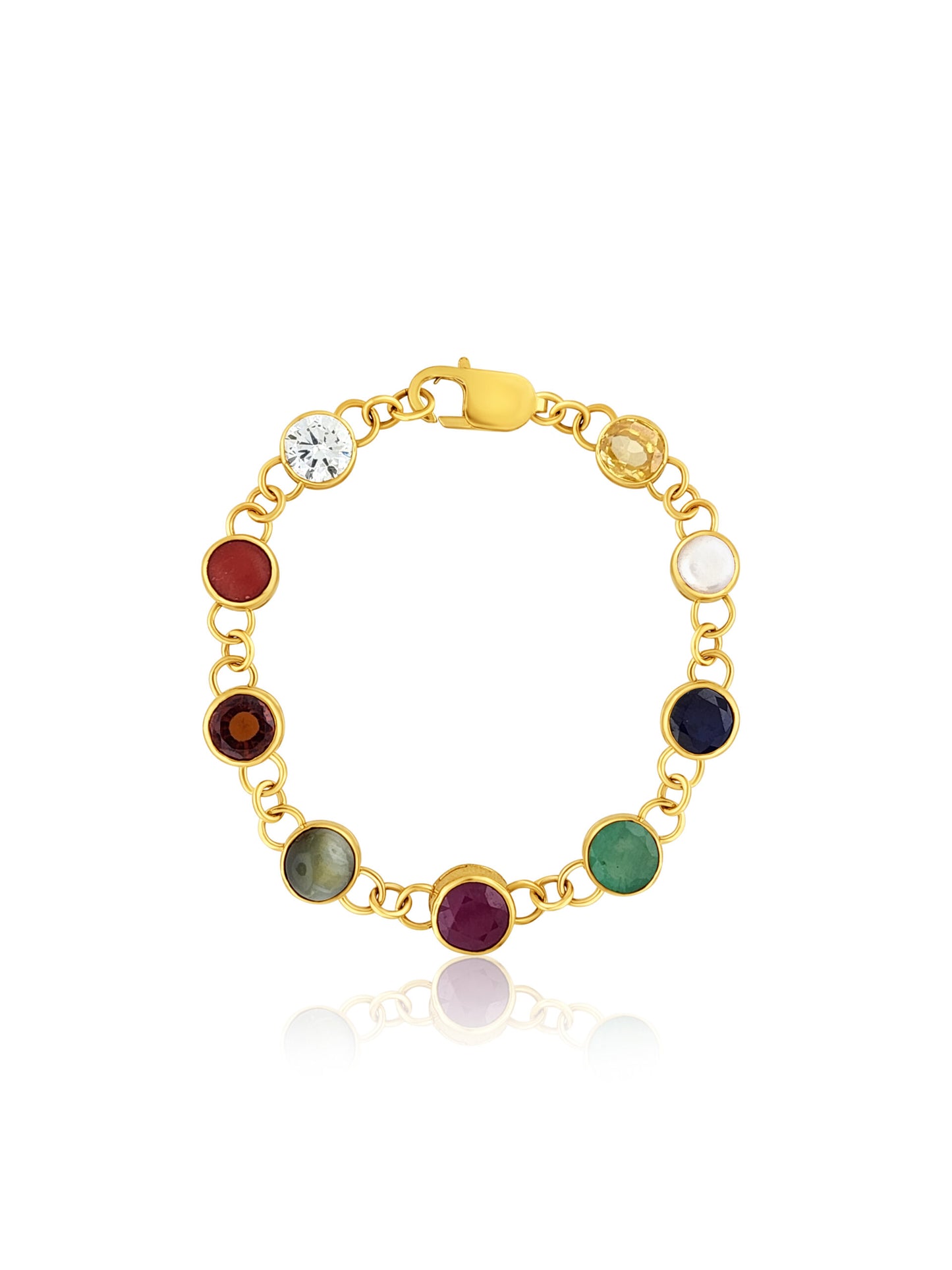 22k Navaratna Bracelet 20.35g