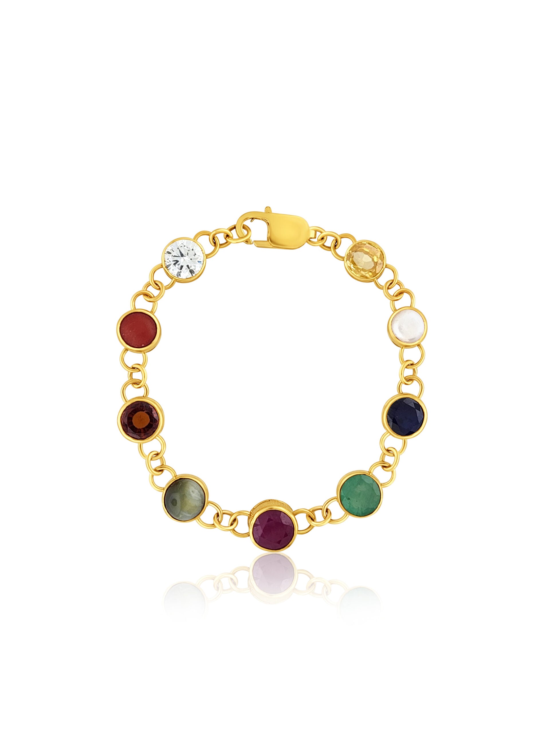 22k Navaratna Bracelet 20.35g