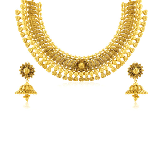 22k Feather Floral Detailed Set 37.5g