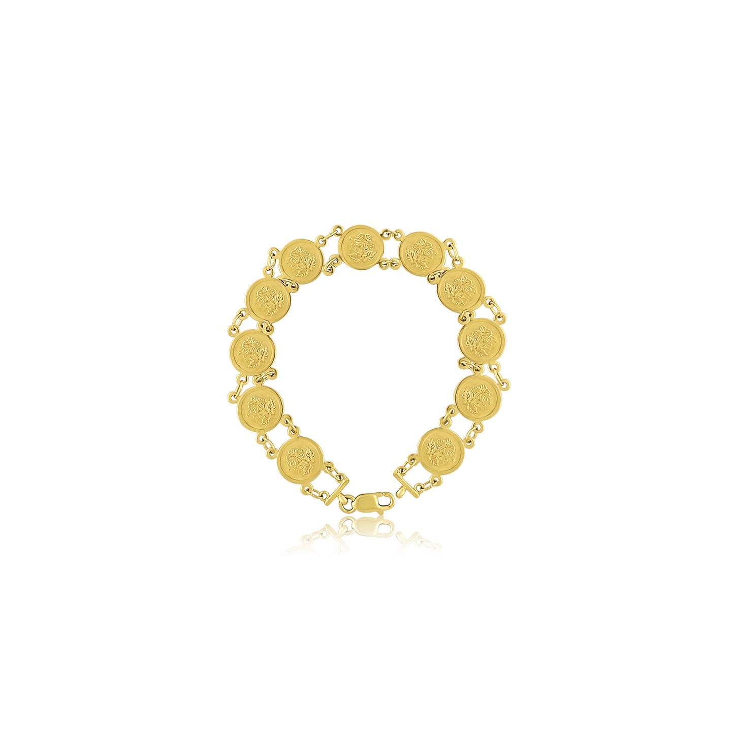 22k Coin Bracelet 10.18g-17cm