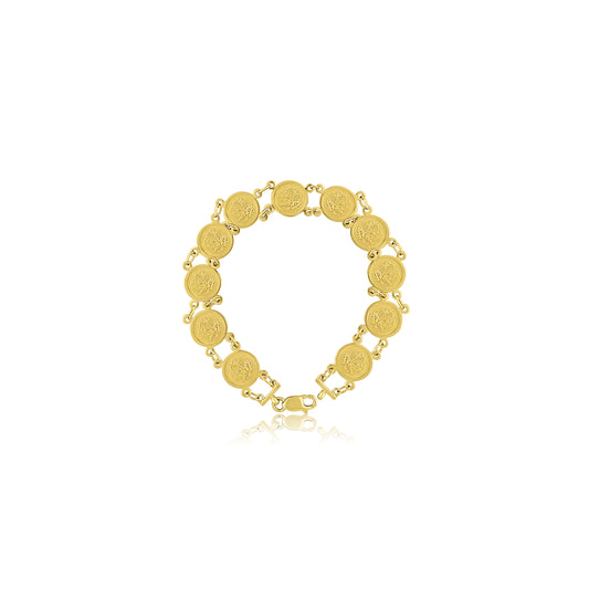 22k Coin Bracelet 10.18g-17cm