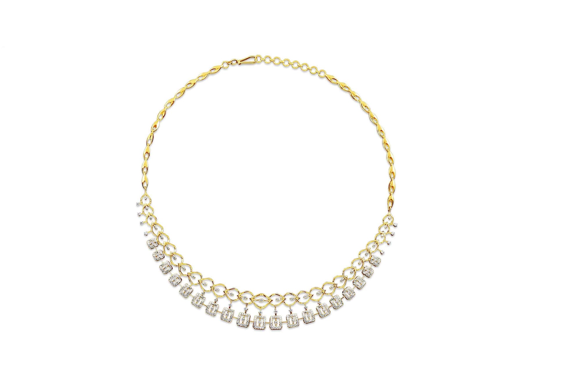 14k Diamond Princess Drop Set 21.72g