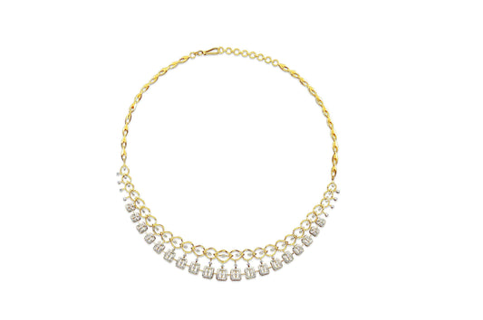14k Diamond Princess Drop Set 21.72g