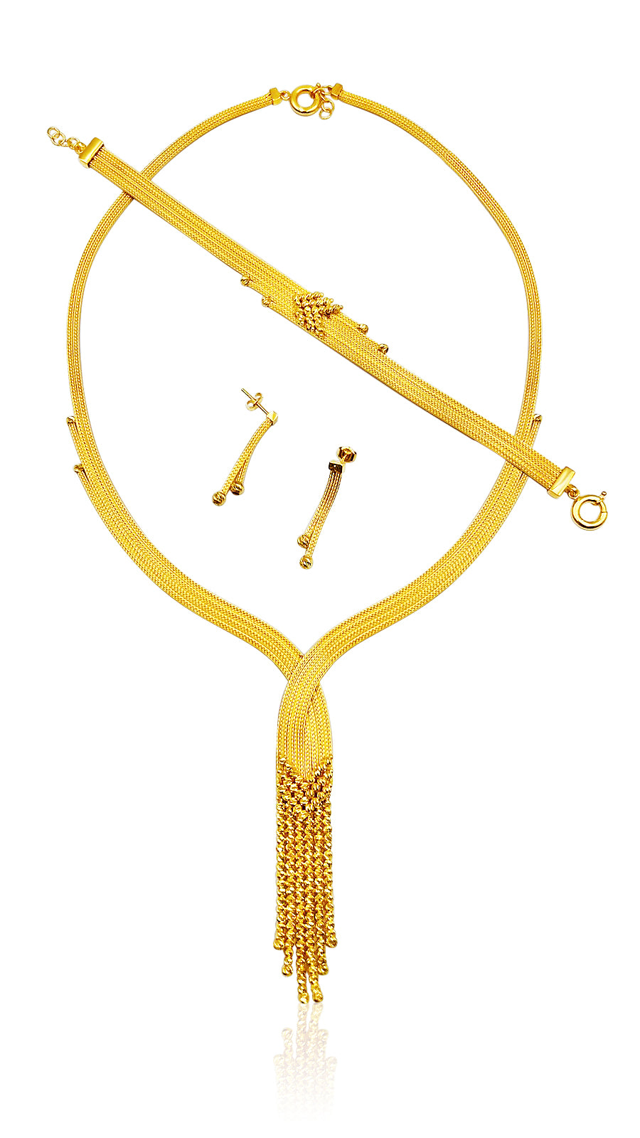 22k fancy Tassle Design Set 54.4g