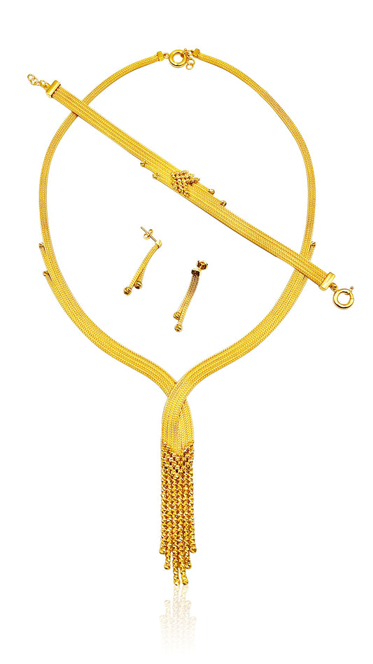 22k fancy Tassle Design Set 54.4g