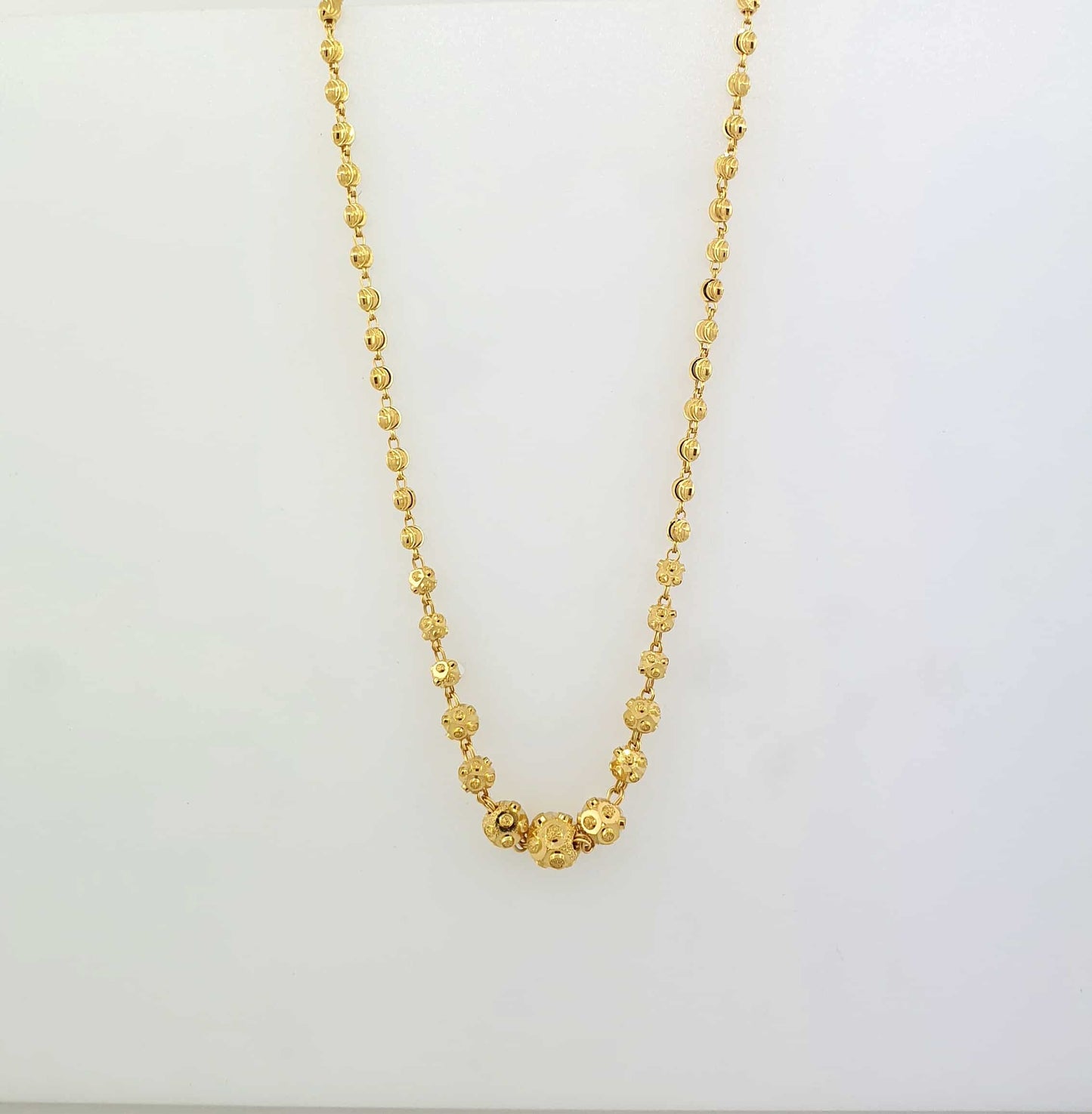 22k Ball Detailed Necklace 11.25g
