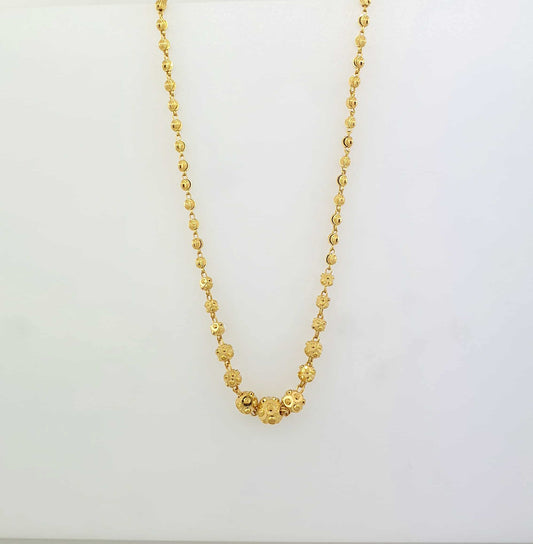 22k Ball Detailed Necklace 11.25g