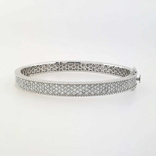 14k Diamond Cluster Bracelet 23.82g