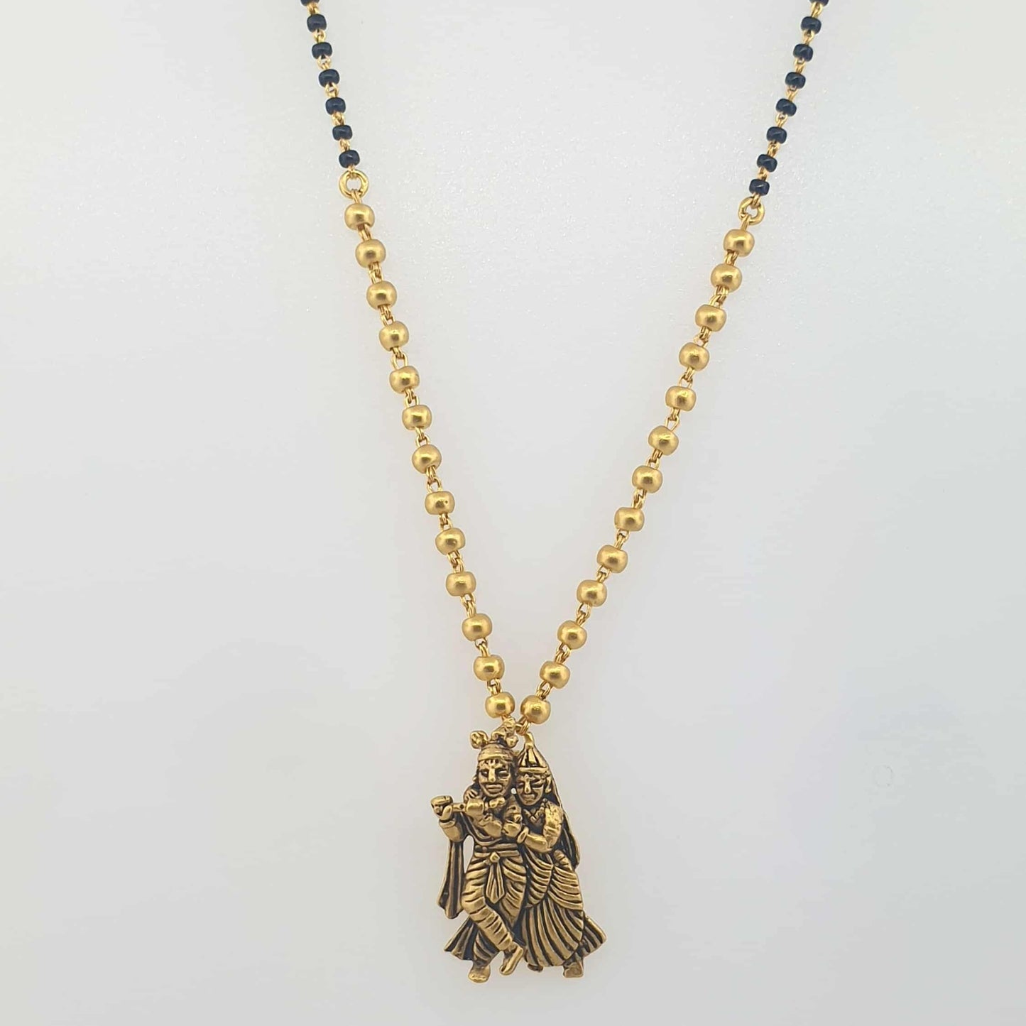 22k Gold Radha Krishna Mangalsutra 9.20g