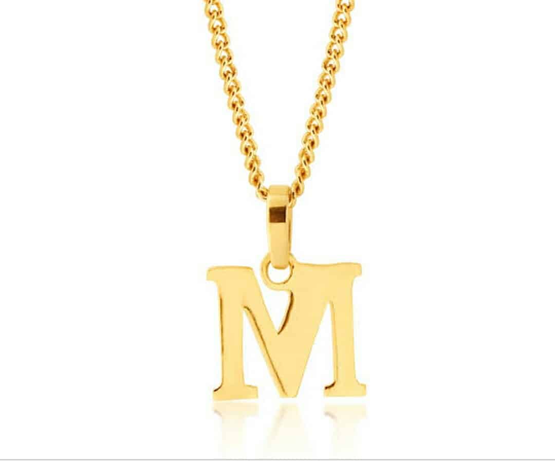 22k Letter Pendant 2g