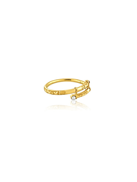 22k Pearl Detail Adjustable Baby Bangle 6.3g
