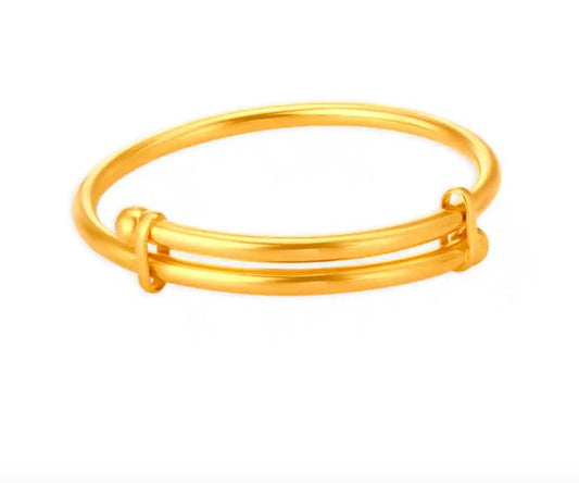 22k Adjustable Gold Baby Bangles 22.52g