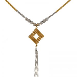 22k Two Tone Necklace