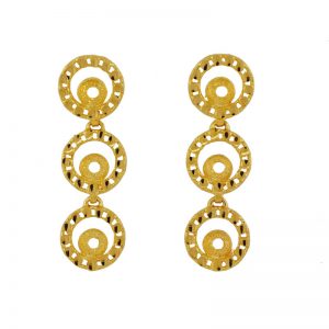 22k Circle Detail Earrings