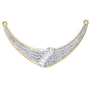 18k Diamond Cluster Pendant 5.94g