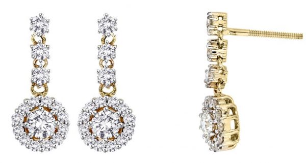 gold and diamond earrings perth