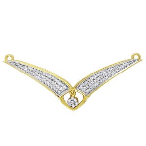 18k Drop Detail Diamond Cluster Pendant 6.96g