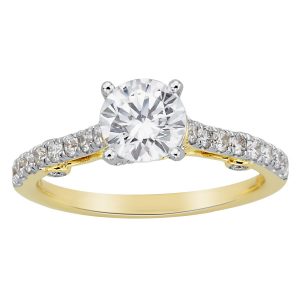 18k Antique Style Diamond Engagement Ring 3.77g